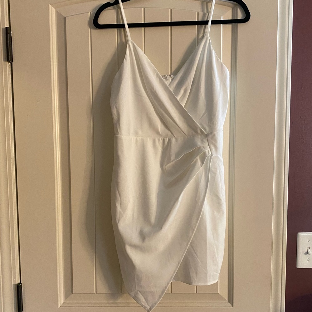 White Blue Blush Dress